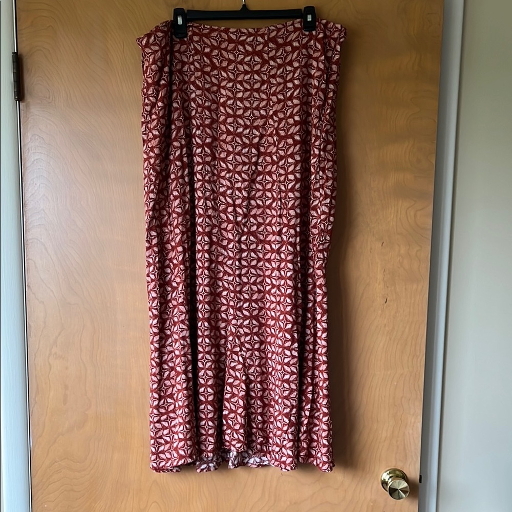 Maurices Rust Maxi A-Line Skirt